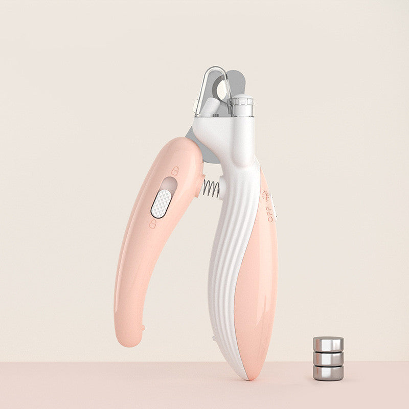Coupe-ongle pour petits animaux de compagnie avec lumière LED