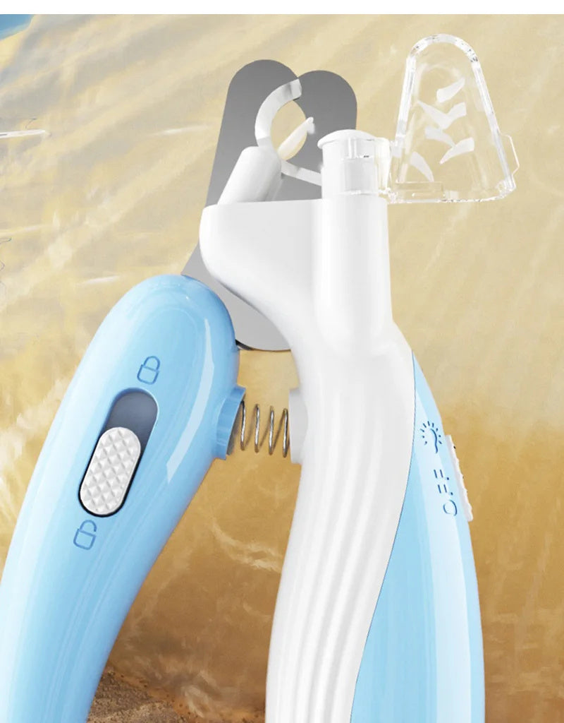Coupe-ongle pour petits animaux de compagnie avec lumière LED