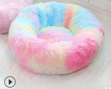 Coussin rond pour chien et chat